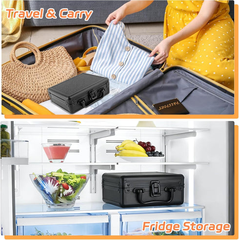 YSSPPOY 3ml 30ml Dual and Peptide Case for Fridge, Vial Holder with Ultra-Thick Sponge, Large Room for Syringes