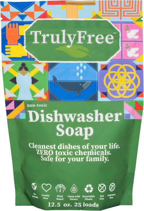 Auto Dishwasher Soap, 12.5oz Bag - Natural Concentrated Formula, Dishwasher Detergent Cleaning Supplies, Hard Water