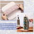 50 Pcs Reusable Paper Towels, Paperless Towels, Cotton Cloths, Washable Paper Towels with Roll for Kitchen (Flower)