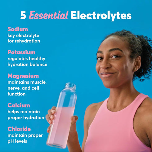 Nuun Sport + Caffeine Electrolyte Tablets for Proactive Hydration, Wild Berry, 8 Pack (80 Servings).