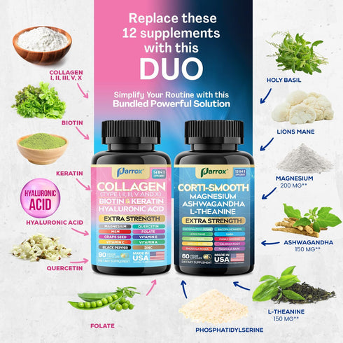 Set, Shining Serenity Cortisol Support with Ashwagandha, L-Theanine, Magnesium, Lions Mane, GABA, Bacopa Monnieri