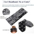 Tobeffect Bandana Headbands for Women, Cute Summer Hair Accessories with Bow and Rabbit Ears
