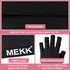 MEKK UV Gloves for Nails, Extra Length UV Light Gloves for Gel Nails, UPF99+ Skin Care Protection (Black)