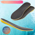 Orthotic Memory Foam Elevator Shoe Insole for Plantar Fasciitis, 1/2 Inch Height Increase (Yellow) - Large