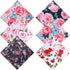 Ptwola 6 Pcs Thickened Glasses Cleaning Cloth Elegant Flower Design Microfiber Cleaning Cloth