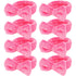 Ondder Spa Headband (8 Pack) - Rose Red Skincare Headbands for Women and Girls, Cute Bow Head Bands