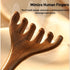 viviyoo Premium Gold Sandalwood Wide Tooth Comb - Wooden Scalp Massager & Gua Sha Tool for Lymphatic Drainage, Head