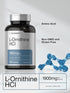 Horbaeach L Ornithine HCl - 1900mg - 120 Capsules Non-GMO & Gluten Free Supplement