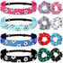 MTLEE 12 Pcs Soccer Hair Accessories, 8 Soccer Hair Scrunchies and 4 Non-Slip Adjustable Headbands for Girls Teens