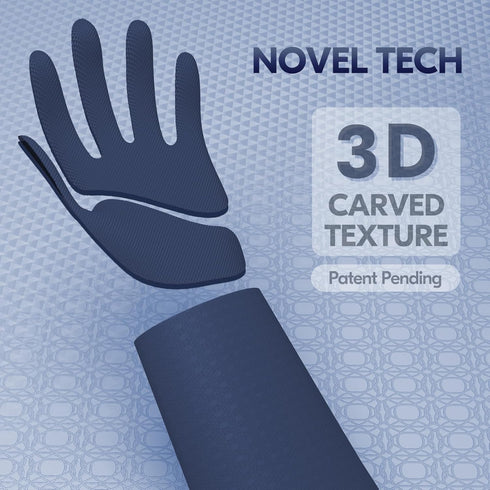 Vgo... 2 Pairs Reusable Household Aromas Gloves: Durable Long Sleeves Kitchen Cleaning Gloves (Dark Blue & Hi-viz