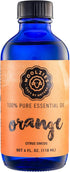 Woolzies 100% Pure & Natural Sweet Orange Essential Oil, Best Undiluted Therapeutic Grade Citrus Oil, 4 Fl oz