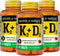 MASON NATURAL Vitamin K2 + D3, 300,Day Supply, with Calcium for Normal