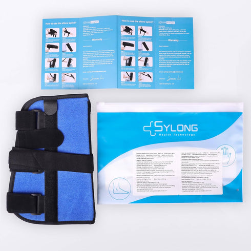 Elbow Brace Night Splint Support for Cubital Tunnel Syndrome, Ulnar Nerve Stabilizer for Left & Right Arms (L)