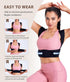 URSEXYLY Posture Corrector for Women - Adjustable Upper Back Brace Support for Pain Relief (M/L, Black)