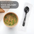 Party Essentials Individually Wrapped Heavy Duty Black Plastic Utensil Sets, 100 Sets, Includes Soup Spoon