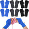 6 Pairs Fingerless Stress Relief Gloves, Lightweight Arthritis Gloves for Women and Men, Crocheting Craft