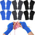 6 Pairs Fingerless Stress Relief Gloves, Lightweight Arthritis Gloves for Women and Men, Crocheting Craft