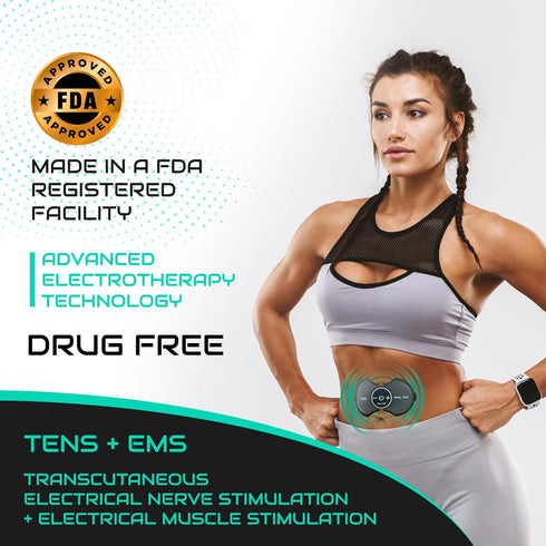 Pro 1000 Wireless Tens Unit for Pain Relief, Mini Tens Massager, Portable Electric Muscle Stimulator