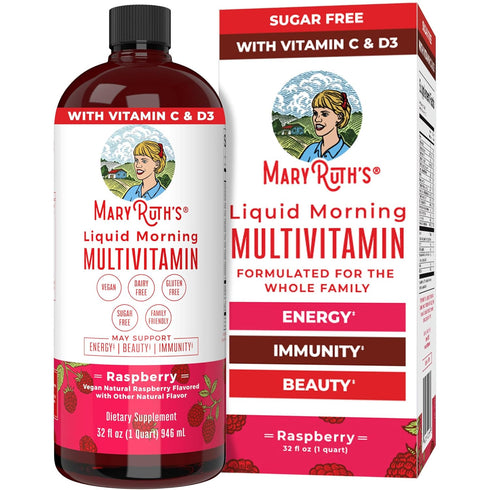 Multivitamin for Women, Men & Kids - Vegan, Sugar Free, Daily Multivitamins, Non-GMO, 32 Fl Oz
