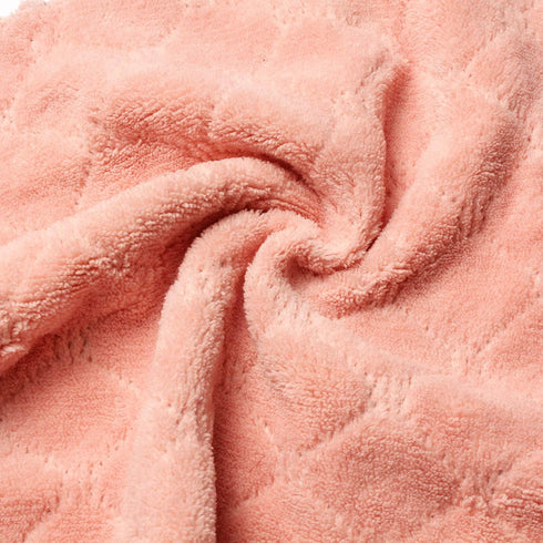 kimteny Cleaning Cloths Kitchen Towels Microfiber Washcloths Lint Free Dish Cloth, Pack of 5 (10"x10", Pink-Grey)