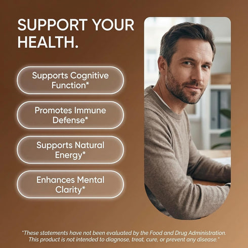 Mushroom Supplement Liquid Drops with Lions Mane Turkey Tail Cordyceps Reishi Chaga Shitake Maitake Tremella Oyster
