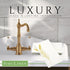 SimuLinen Paper Towels - Decorative Gold Feather Design Hand Towels for Bathroom, 12x17” (Pack of 100) Made in Germany