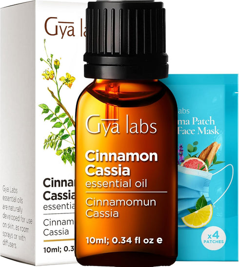 Set Set 2x0.34 oz Cinnamon Cassia & Myrrh Essential Oil - Aromatherapy Grade Essential Oils - fl - Gya Labs