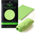 TiLO Microfiber Cleaning Cloth – 19 x 13-inch Ultra-Absorbent Reusable Polishing Cloth for Dust and Dirt (Green)