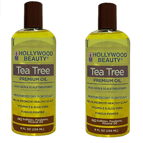 HOLLYWOOD BEAUTY Tea Tree Oil Skin & Scalp Treatment, 8 oz, Pack of 2