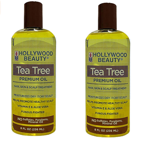 HOLLYWOOD BEAUTY Tea Tree Oil Skin & Scalp Treatment, 8 oz, Pack of 2