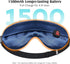 YFONG Cordless Heated Eye Mask, Large Battery Life & Longer Heating Time, Warm Eye Compress Mask for Dry Eyes