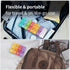 Yurkim 7-Day Mini AM PM Pill Organizer with Pill Cutter, Detachable Daily Pods, Slim Portable Travel Case, Pocket Purse