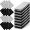Fabbay 200 Pcs Microfiber Cleaning Cloths, 7 x 6 Inch Lens Wipes for Glasses, Smart Phones, Laptops (Black, Gray)