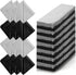 Fabbay 200 Pcs Microfiber Cleaning Cloths, 7 x 6 Inch Lens Wipes for Glasses, Smart Phones, Laptops (Black, Gray)