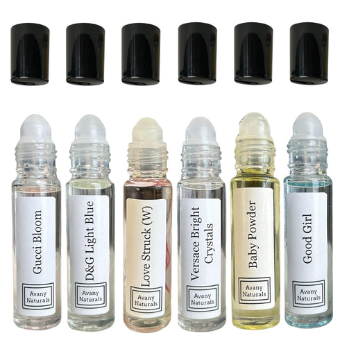 Perfumed Body Oil Samples - Mini Perfumes Women, Rollerball Fragrance Oil, Small Perfume for Woman, Travel Size Cologne, 2 pc (Naughty Duo)