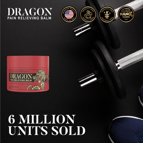 Dragon Pain Relieving Balm 2.0 oz Jar for Muscle and Joint Discomfort Relief for Back, Elbows, Feet, and Neck