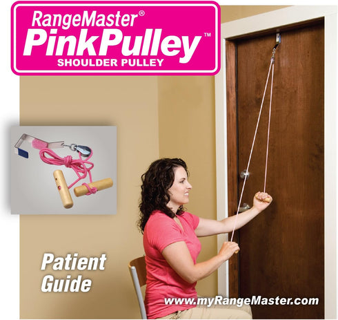 RangeMaster PinkPulley Cancer Care Shoulder Pulley, Aids in Recovery and Rehabilitation, Metal Bracket Included