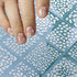 White Flower Nail Stickers, 30 Sheets 3D Self-Adhesive Floral Nail Art Supplies for Women Girls Manicure Tips