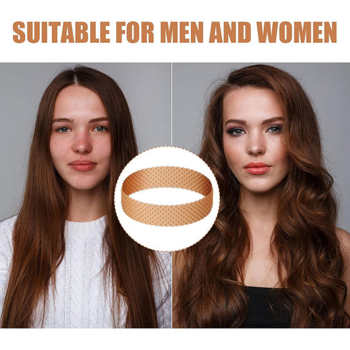 WILLBOND 2 Pieces Silicone Wig Grip Band - Adjustable Headband No Slip Bands Seamless Wig Holder for Men Women Sports