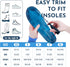 NASA Grade Plantar Fasciitis Insoles for Men Women – High Arch Support Shoe Inserts for Flat Foot Pain Relief
