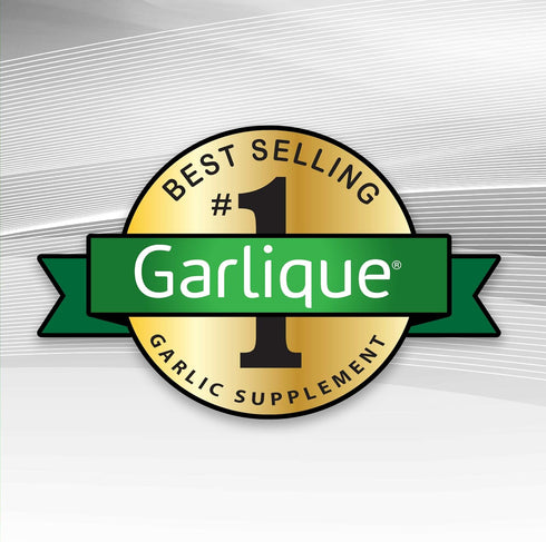 Garlique Garlic Extract Supplement, 60 Caplets, Healthy Cholesterol Formula, Odorless & Vegan-Friendly
