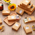Outus 100 Packaging 3.5 2.6 1.2 Inch Pcs Soap Boxes Bulk Soap Boxes for Homemade with Window Mini Kraft Paper Container