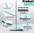 Magic Broom Squeegee, Rotatable Extendable Pet Hair Remover for All-Surfaces with 50" Handle