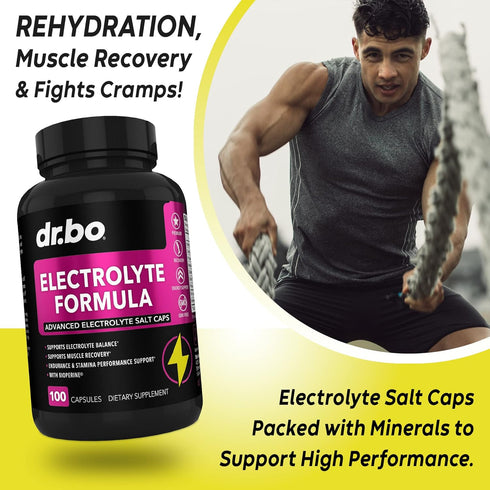 Electrolyte Pills Supplement, Salt Tablets with Potassium, Magnesium, Sodium, Chloride, Calcium for Hydration