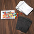 100pcs 5.5"X 7.8" Resealable Mylar Bags, Smell Proof Food Storage Foil Pouch with Front Matte Clear Back Matte Black