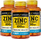 MASON NATURAL Zinc 100 mg Capsules, Immune System Support, 100 Count, Pack of 3