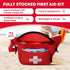 Pack/Hip Pack, (72 Set) Ever Ready First Aid, Fanny Fully Stocked First Aid Kit with Adult & Infant CPR Combo Masks