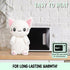 White Cat Microwavable Heating Pad, 1.5 lbs Unscented Plush Pillow for Women & Kids, Cute Hot & Cold Plushie
