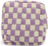 Small Makeup Bag for Purse, Mini Checkered Cosmetic Zipper Pouch, Travel Organizer for Women and Girls