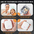 Toothbrush Sanitizer Case with UV-C Lights, Dryer Heating, Portable Toothbrush Cover for Home & Travel